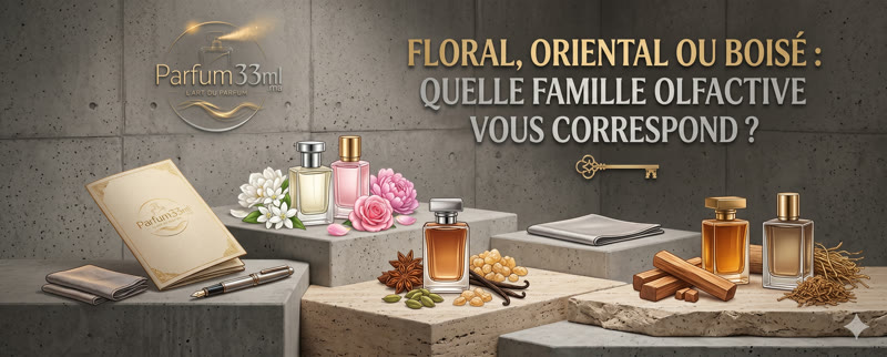 Familles olfactives floral oriental boisé
